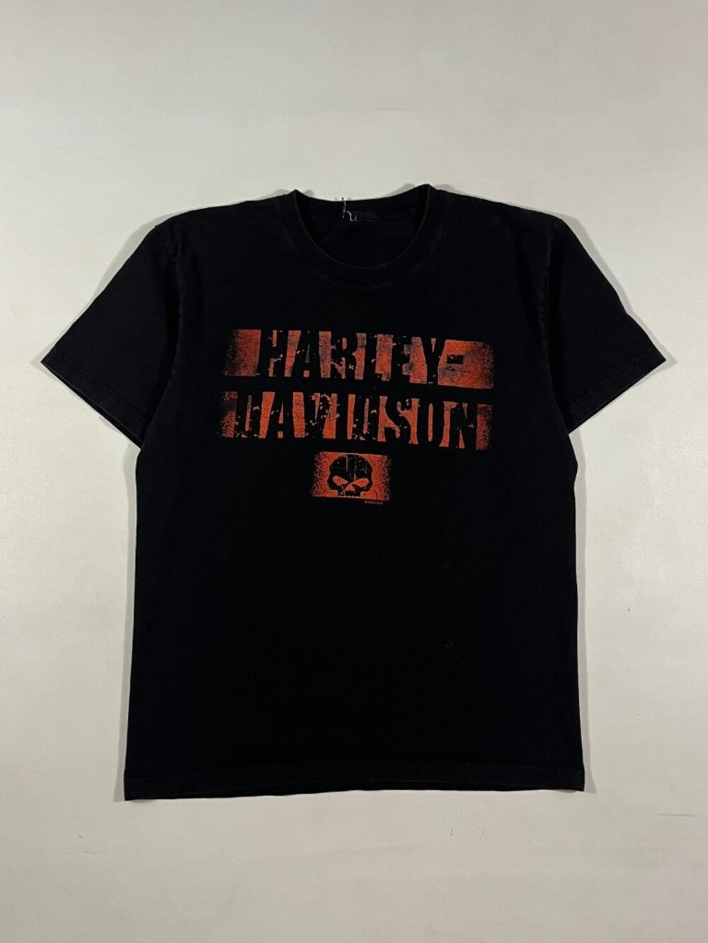 Harley-Davidson No Cages Plain City Ohio Eagle Skull Graphic Biker Tee